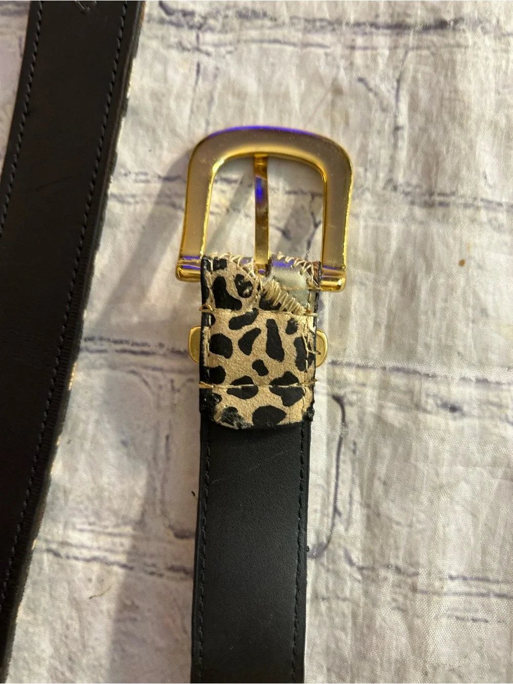DBU MULTI ANIMAL PRINT LEATHER AND MULTI ANIMAL PRINT LEATHER BELTS (2) ARTSY